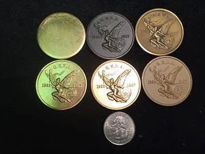 Ultra Raro 6 Medallas Gran Asociación Numismática Oriental GENA ¿Tacas de prueba?  - Imagen 1 de 2