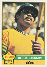 1976 Topps #500 Reggie Jackson A   Card TCCCX