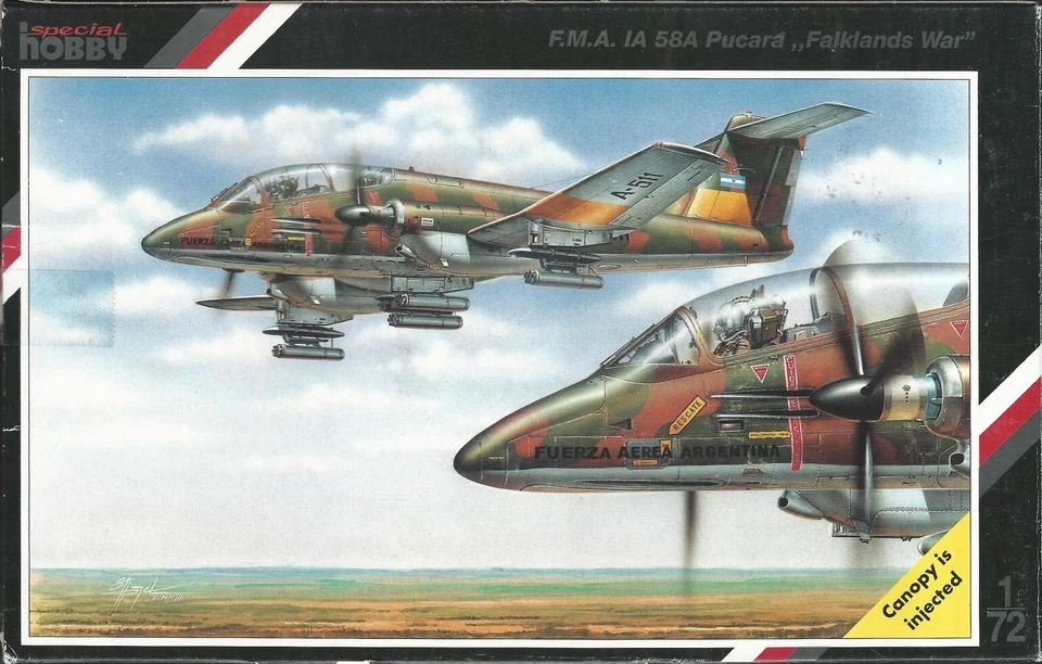 FMA IA-58 PUCARA' "FALKLAND WAR" 1/72 SPECIAL HOBBY - BELLO E RARO - Immagine 1 di 1
