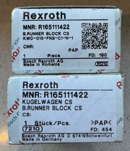 2 Stück Rexroth Kugellaufwagen R165111422, nie verwendet in OVP - Bild 1 von 3