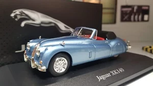 1:43 Scale Model Jaguar XK140 Blue 1957 Convertible Open Top Diecast IXO BNIB - Picture 1 of 6