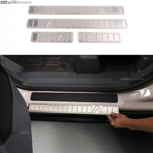 Silver Brushed Stainless Door Sill Cover Plate Fits Ineos Grenadier 2024-2026 - Picture 1 of 11