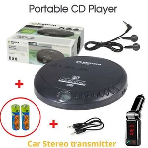 CD Player Portable Earphones Music Player Walkman Bluetooth Trans Disc Anti Skip - Picture 1 of 11