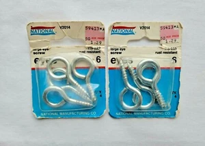 Große Augenschraube 1-15/16" #6, National Stahl verzinkt (8 Stück) - Bild 1 von 2