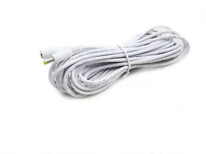 Long 5m Extension Power Lead Charger Cable White 4 Hitachi HDF-7080 Photo Frame - Picture 1 of 5