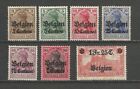 Deutsches Reich 1914 Belgien Besetzung Mi 1-8 Mh* Not Full