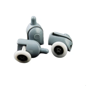 Ruedas de puerta de ducha 8 piezas poleas de puerta corredera corredores para gabinetes de cabina de vapor - Imagen 1 de 12