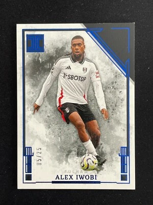 Alex Iwobi 2024-25 Panini Impeccable Premier League Blue 05/25 #40 - Image 1 of 2