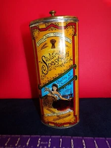 Vintage Himark Pasta TIN LITHO Metal Canister SAN REMO Spaghetti Semolina Italy - Picture 1 of 8