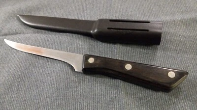 Older Miracle Maid filet knife with plastic sheath 6" blade USA - Image 1 of 4