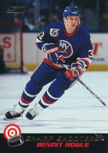 1992-93 Canadian SHARP SHOOTERS #21 BENOIT HOGUE Score - New York Islanders