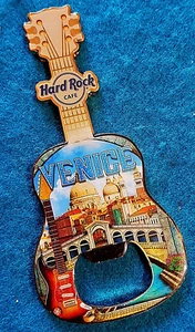 GUITARRA IMÁN ABRIDOR DE BOTELLAS VENECE V17 ST MARK'S PONTE VECCHIO Hard Rock Café - Imagen 1 de 1