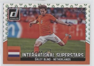 2015 Panini Donruss International Superstars Green Soccer Ball /25 Daley Blind