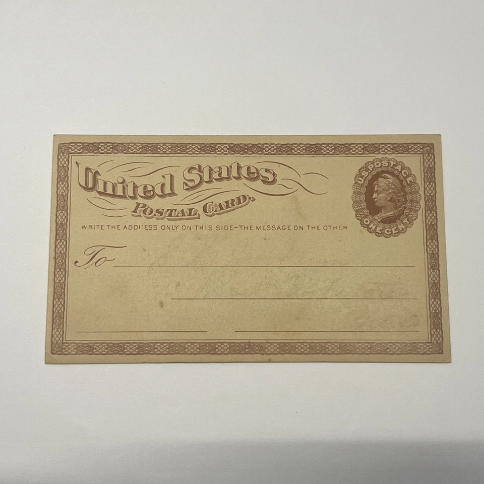 US SC UX1 Unused Large Watermark - very faint writing on front #A42 - Image 1 of 4