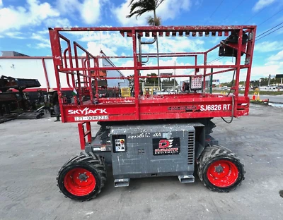 2020 SkyJack SJ6826RT Rough Terrain Scissor Lift - 26 Ft. Max Height - 595 Hours - Image 1 of 4