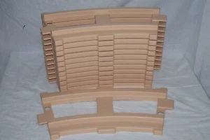 12 Piece Curved Peg Perego Ride On Riding Train Track Thomas Santa FE Train GUC - Picture 1 of 1