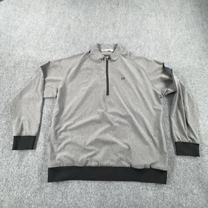 Travis Mathew Pullover Mens 2XL Gray Half Zip Golf Sweater Corona Extra Logo - Picture 1 of 13