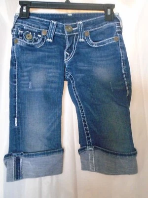 True Religion Womens Cuffed Jean Shorts Size 24 - Image 1 of 4