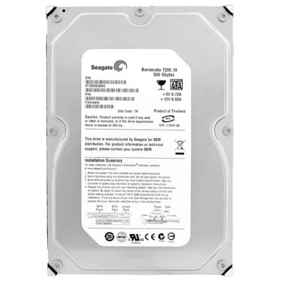 Seagate ST3500830AS 500GB 7,2K 8MB SATA II 3,5'' - Immagine 1 di 4
