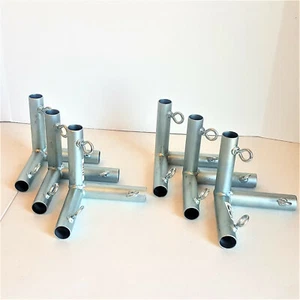 6pc 3 Way Flat Corner Canopy Fitting Carport Patio Garden Booth (F3B) 1" Pipe - Picture 1 of 3