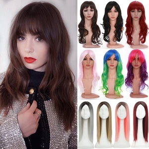 Full Long Fancy Dress Wigs Straight Curly Wavy Cosplay Costume Ladies Wigs Party - Picture 1 of 105