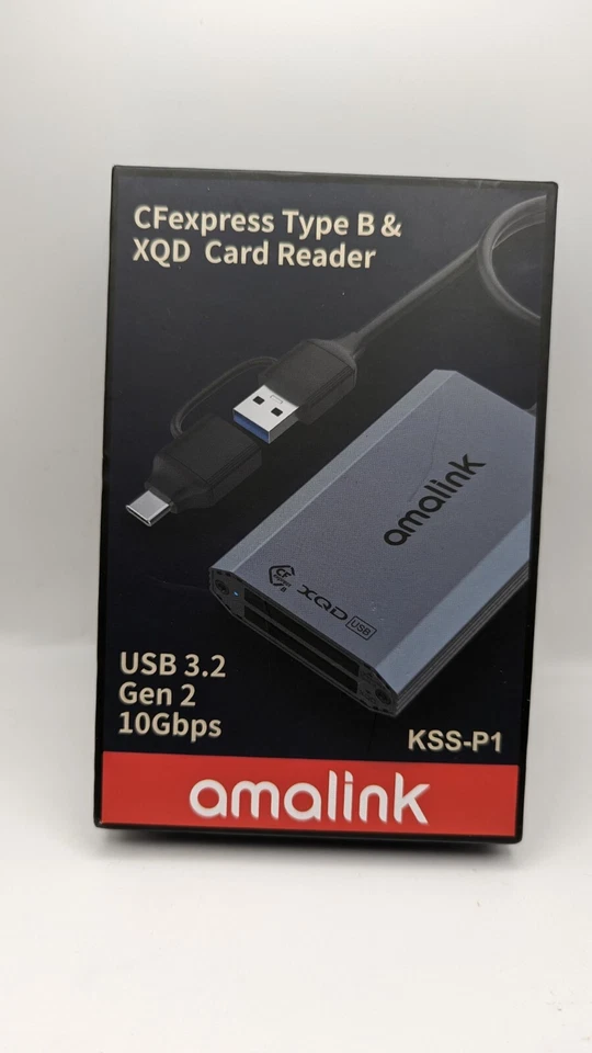 CFexpress Type B/SD USB 3.2 Gen 2 Card Reader - Dual Slot Adapter with USB-C - Image 1 of 1