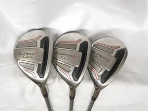 Used Adams Idea Super S 19* 3h, 22* 4h, 25* 5h Hybrid Set Regular flex 3H 4H 5H - Picture 1 of 9