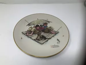 Piatto Gotham Fine China Norman Rockwell edizione limitata vintage da collezione - Foto 1 di 5