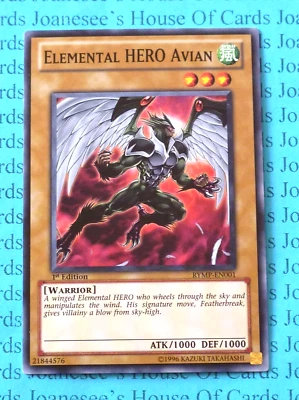 RYMP-EN001 Elemental HERO Avian Yu-Gi-Oh Card 1st Edition Alt Art New - Image 1 of 4