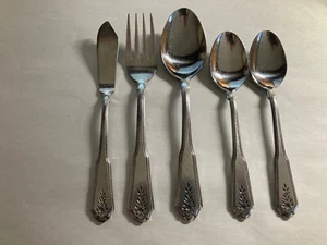 STANLEY ROBERTS NORCREST BRENTWOOD STAINLESS - 5 Assorted Pieces KOREA - Picture 1 of 6