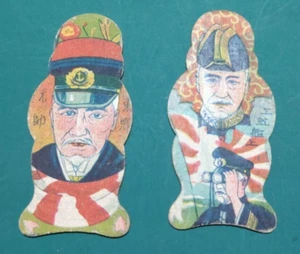 TARJETA PROPAGANDA DEL EJÉRCITO DE JAPÓN Almirante Togo Gen Nogi Menko Segunda Guerra Mundial GUERRA RUSO-JAPONESA - Imagen 1 de 2