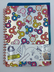 Disney Mickey & Minnie Mouse Donuts Ears Notebook and Folder Set Brand New!