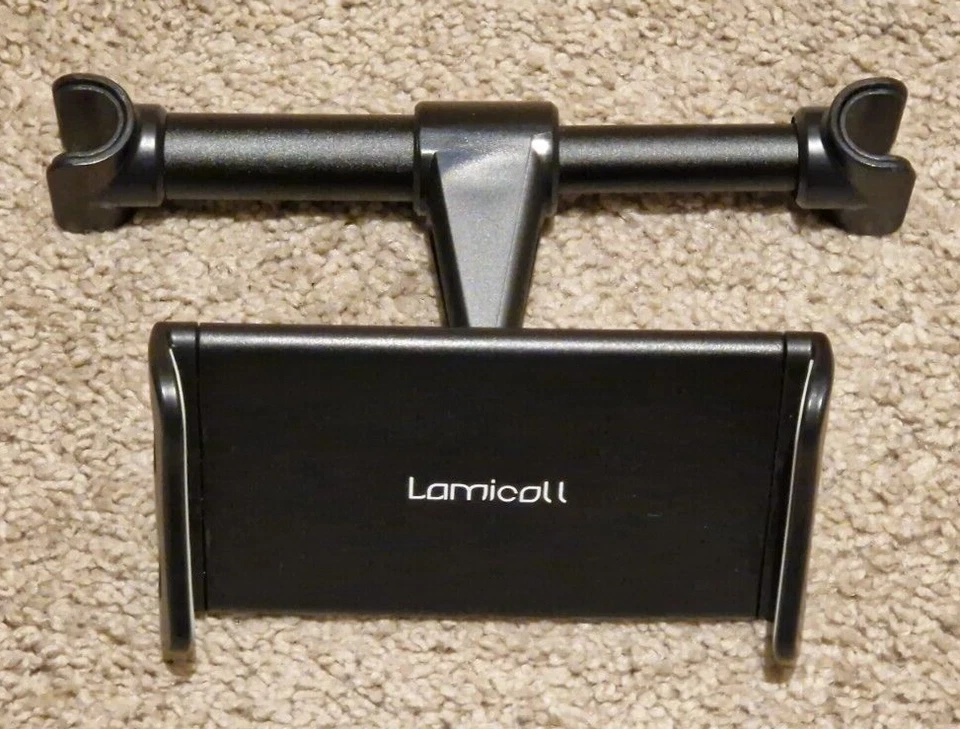 Universal Headrest Back Seat Car Holder Mount for iPad Fire Samsung Tablets - Image 1 of 4