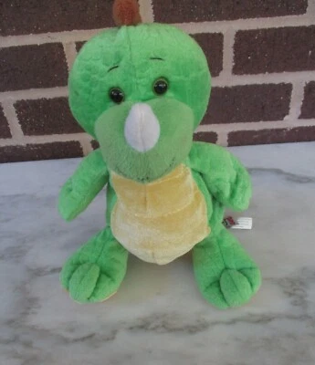 Webkinz Key Lime Dino Dinosaur- Green/Yellow Ganz 11" Plush Beanie HM 185 - Image 1 of 3