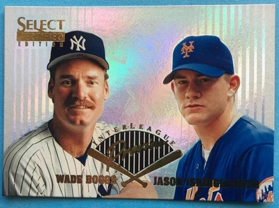 1996 Select Certified Inter-League Preview Wade Boggs/Jason Isringhausen, NrMt - Image 1 of 2