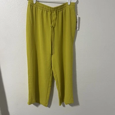 Rafaella The Crop Wide Para Mujer Talla Grande Cálido Oliva Nuevo Con Etiquetas Fluido Oficina Pull Up Foto 1 de 4