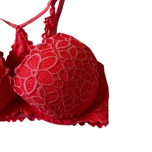 Victoria's Secret Orange Solid/Lace Underwired Bra Women's Size 36C | 36-6 - Bild 1 von 6