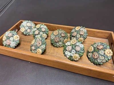 Hormiga. Tirador de cajón de cortina de puerta con flores decorativas de hierro fundido estilo Americana Hubley Foto 1 de 4