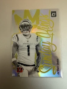 Custodia 2024 Donruss Optic Ja'Marr Chase SUNDAY KINGS Hit SSP #15 - Foto 1 di 2