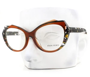 Alain Mikli Ancelina Eyeglasses A03136 001 Glasses Brown Mosaique 54mm No Case - Picture 1 of 8