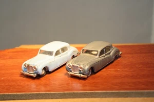 1950s Jaguar Mark Nine Pair HO Scale Anguplas Made in Spain - Picture 1 of 5