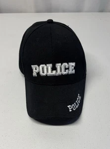 Gorra de béisbol de policía gorra de pelota gorra de aplicación de la ley negra letras bordadas - Imagen 1 de 6