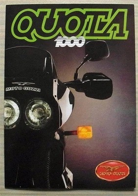 MOTO GUZZI Quota 1000 Motorcycle Sales Brochure c1995 - Image 1 of 3