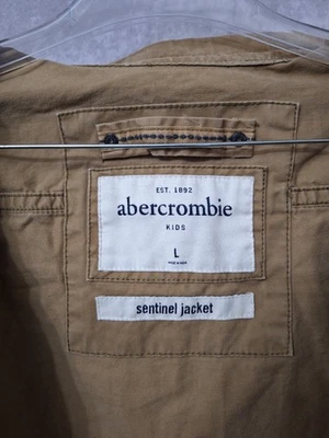 Chaqueta de Carga Militar Utilitaria Abercrombie Niños Tostado Centinela Juvenil Grande Grunge Foto 1 de 4