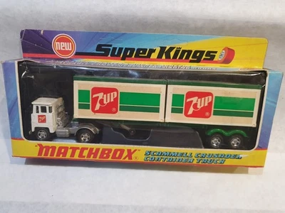 Vintage 1973 Matchbox SuperKings K-17 Scammell Container Truck, 7-UP, In Box - Image 1 of 4