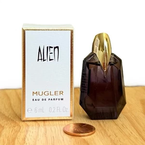 MUGLER Alien Eau de Parfum EDP Perfume Travel MINI Splash 6mL / 0.2oz AUTHENTIC - Picture 1 of 5