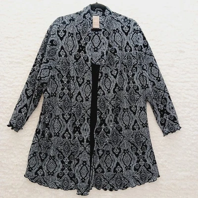 Blusa túnica kimono talla 4X negra blanca manga cachemira bruja hadas gótico corpcore Foto 1 de 4