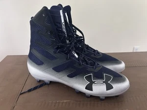 Under Armour Highlight MC Dark Navy Football Cleats - Size 9 NEW - Picture 1 of 9