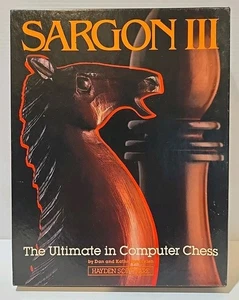 Sargon III 3 Vintage 1983 Juego de Ajedrez Computadora Hayden Software Apple II, II+, IIe - Imagen 1 de 9