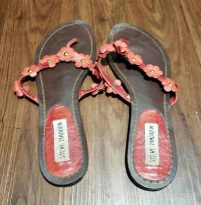 SANDALIAS MUJER STEVE MADDEN CUERO ROJO Foto 1 de 4